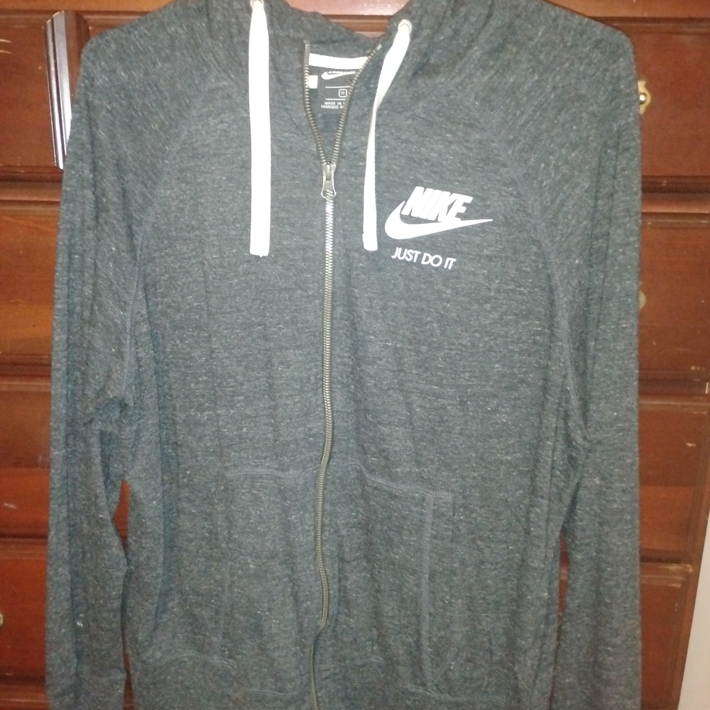 Nike Gray Zip-Up Hoodie